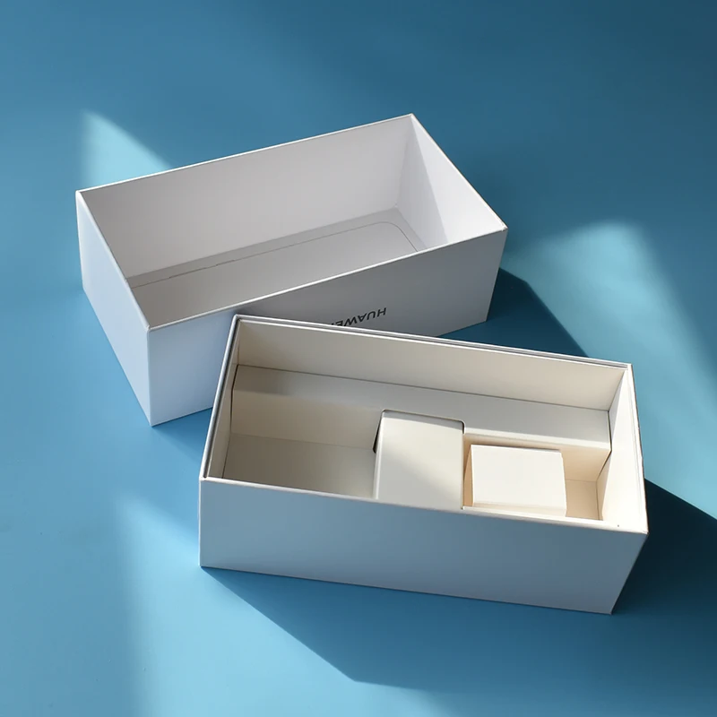 Custom Recycling Printed Rigid Paper Electronics Products Mobile Data Charging Cable Storage Phone Packaging Box