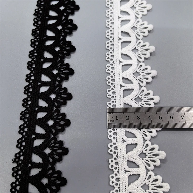 Factory Recommend Buying 4.8CM Trimming Lace Embroidery Designs Lace Trim For Decoration Traditional Apparel