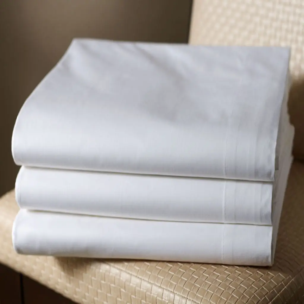 100% Cotton 60S*80S 400TC White  Fabric  280cm width in roll for Hotel Use