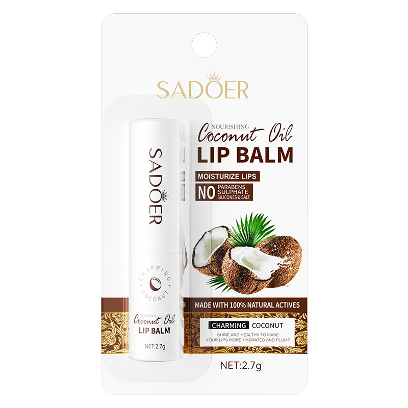 Coconut Oil Serum Moisturizing Dry Lips Coconut Lip Balm 2.7g