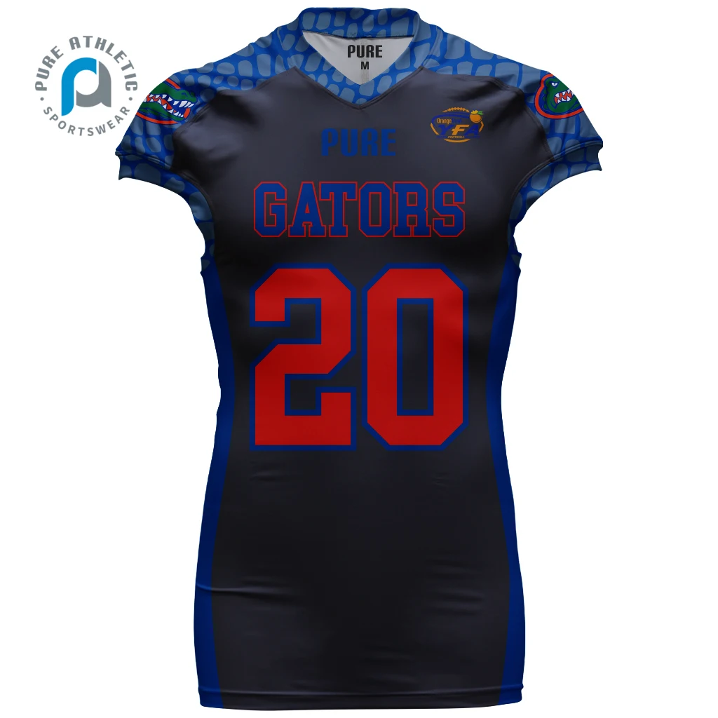 Custom slim fit team wear male Female American football jersey uniform men Kids Youth American football league shorts suit