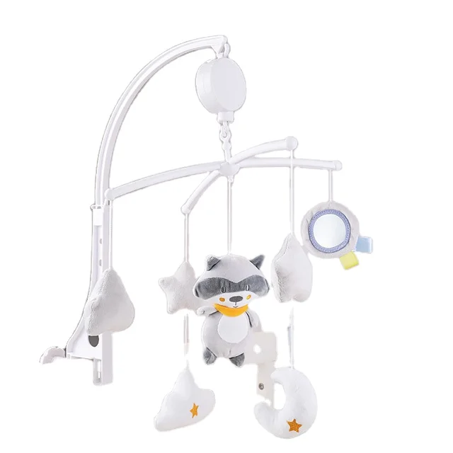 
Factory customizable Baby Rattles DIY Crib Bed Bells DIY Cot Mobile Nursery mobile Felt Ball Musical Baby Mobile 