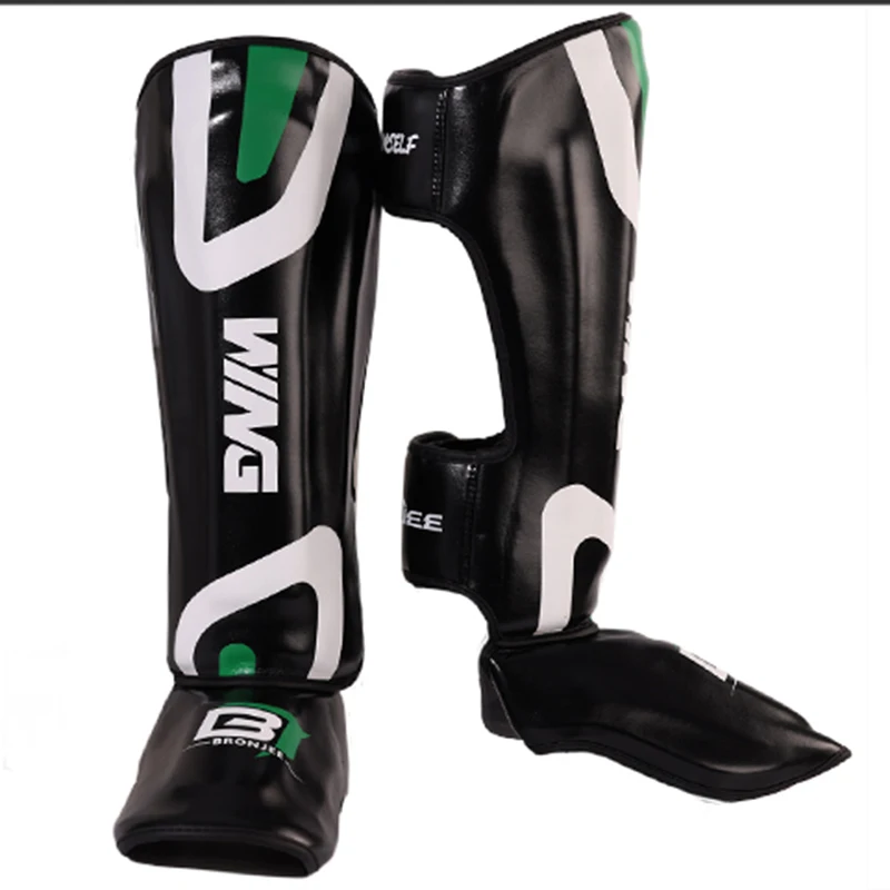 2023 boxing shin guard combat training Shin Instep Ankle Protector MMA Muay Thai Training Leg Warmers Light Kicking Shin Pads