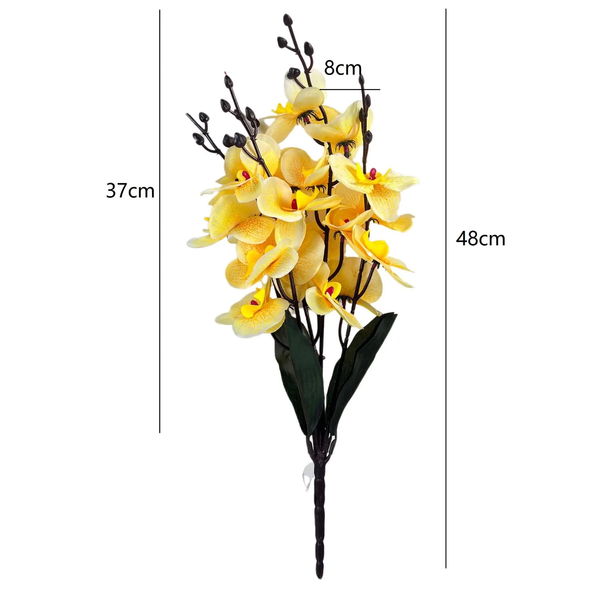 Wholesale Simulation 5-fork 20-head phalaenopsis bouquet home furnishings wedding decoration photography props
