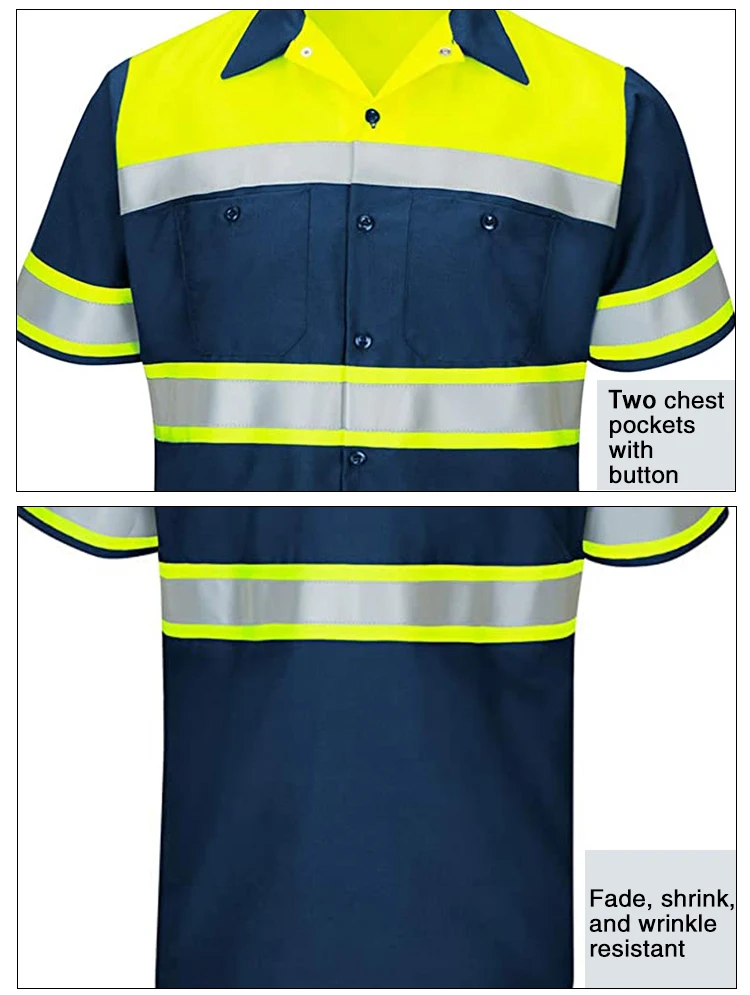 cheap hot sale top quality Autumn designers work shirts for men short sleeve