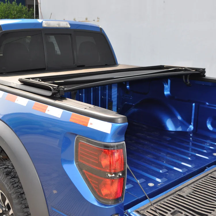 
LIYUAN Vinyl Folding Tonneau Covers for vigo 2005-2014 Pickup Truck bed accessories 