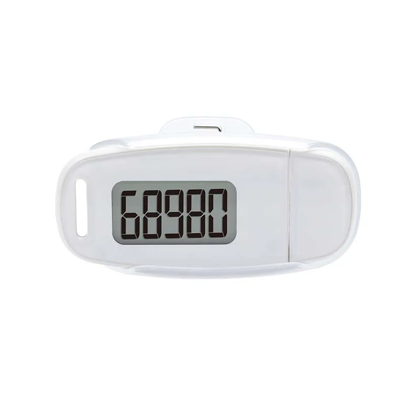 3D Sensor Step Counter with USB Charging & Backlight 10 steps false correction Rechargeable Battery with clip Lanyard (Included)