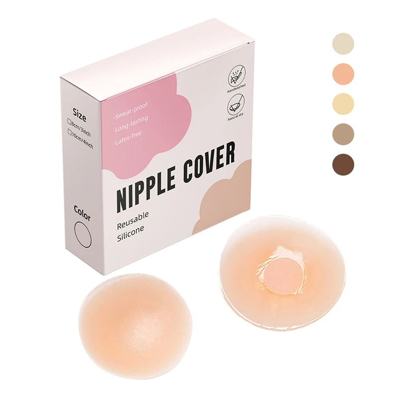 INVISFEEL 6.5cm Hot Sale Silicone Nipple Cover Thin Nipple Cover Gather and Lift Custom Nipple Cover