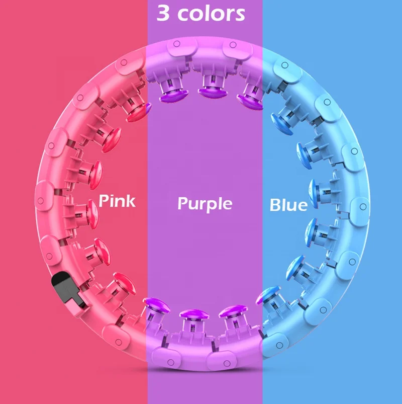 New 24 Detachable Knots Adult Fitness Smart Weighted infinity weighted hoola hoop Hula Ring Hula Hoops with Weight ball