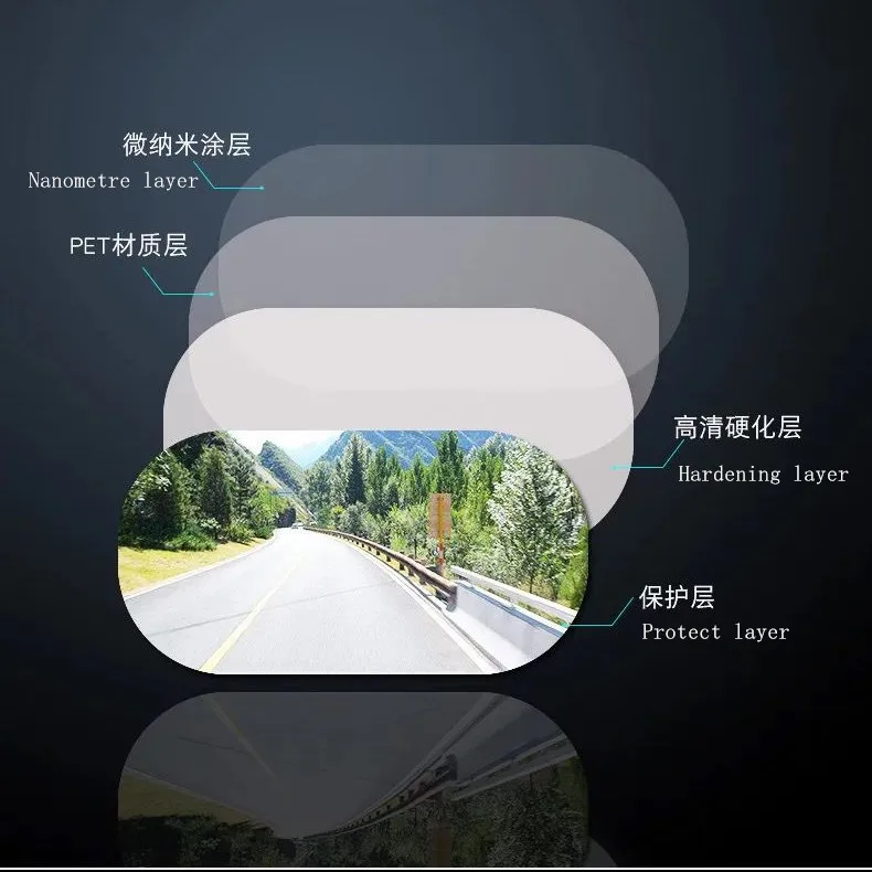 Anti Fog Rain Proof Film For Car Rear View Mirror Waterproof  Window Clear Stickers Film Anti Fog Anti Rain