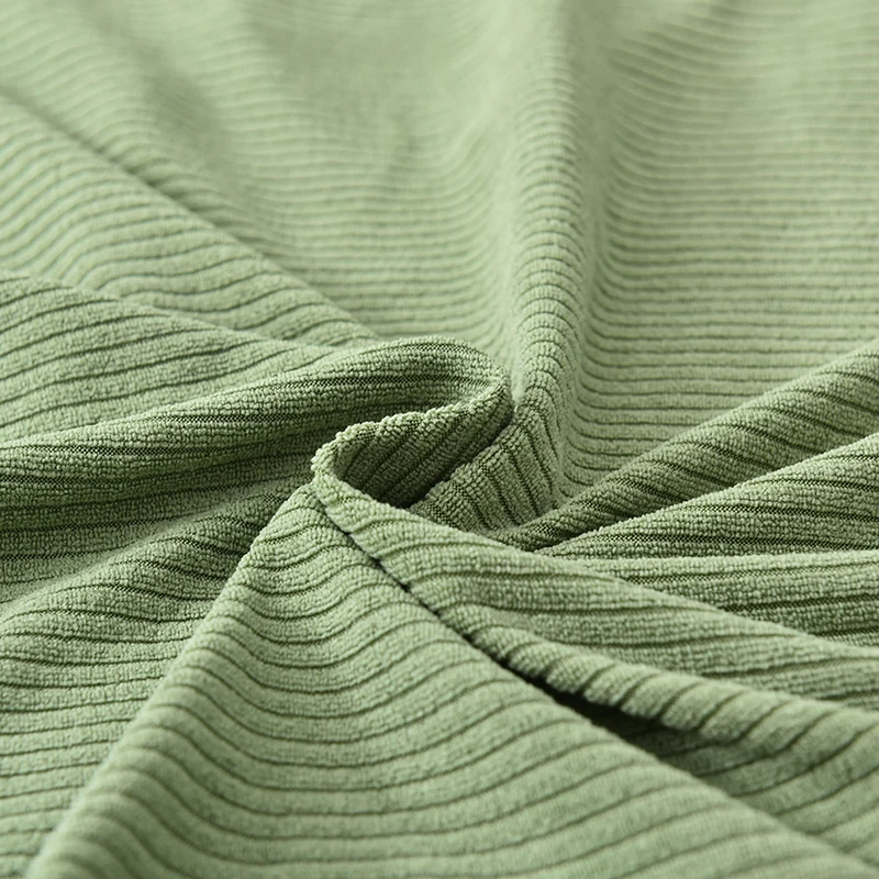 Latest Corduroy For 1 2 3 4 Seat Knitted Stretch Fabric Solid Color Multi-color Series Sofa Cover