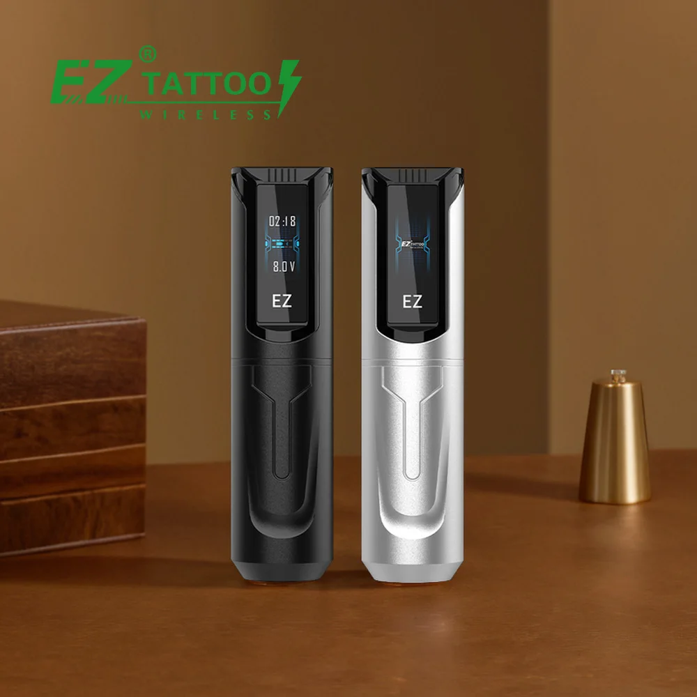 Wholesale EZ tattoo Supplies P5 TS Bluetooth Digital Touch Screen  wireless Tattoo Machine  for Permanent Tattooing