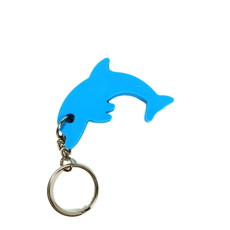 China Factory Quality Guarantee Dolphin Key Ring 2D 3D Cute Reflective Pvc Keychain Fashion Style Soft PVC Rubber Keychain