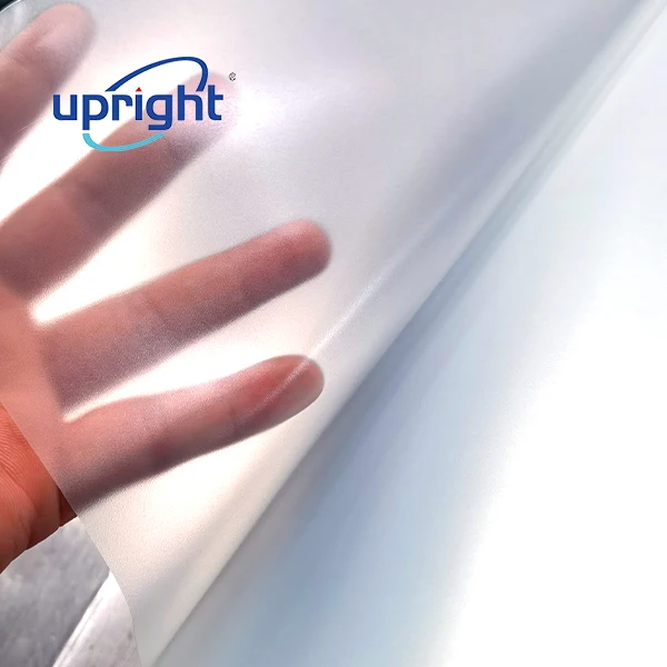 Upright transparent translucent frosted pvc plastic sheet for making leg bag and urine bag