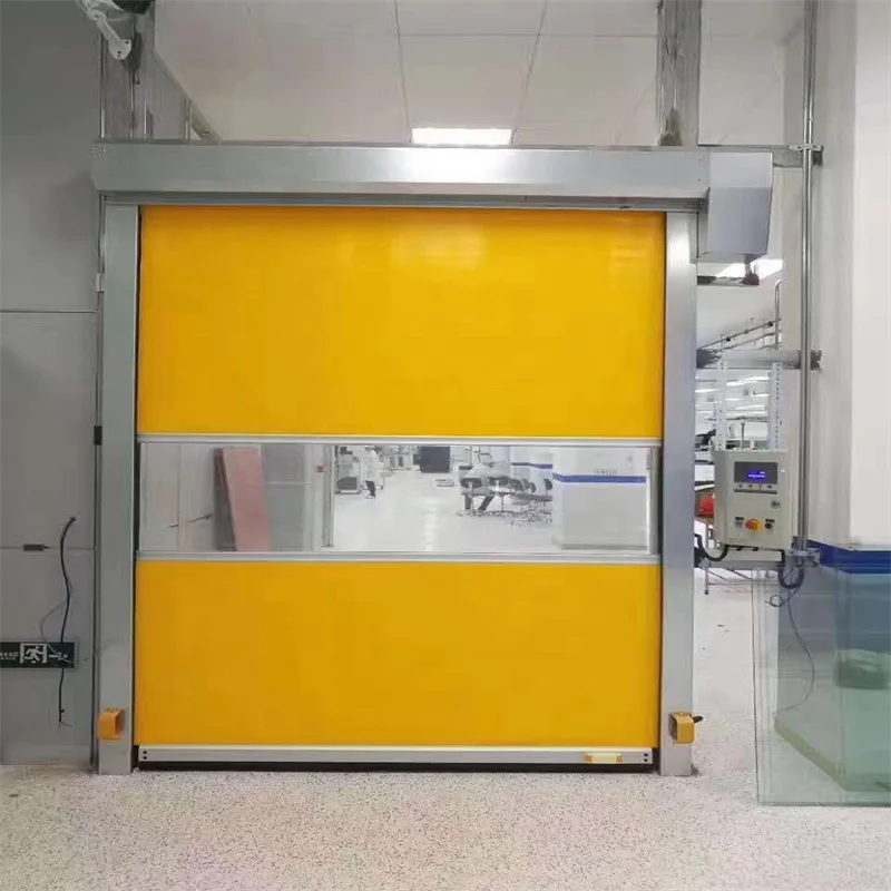 Plastic Rolling up Shutter High Speed PVC Door for warehouse and workshop