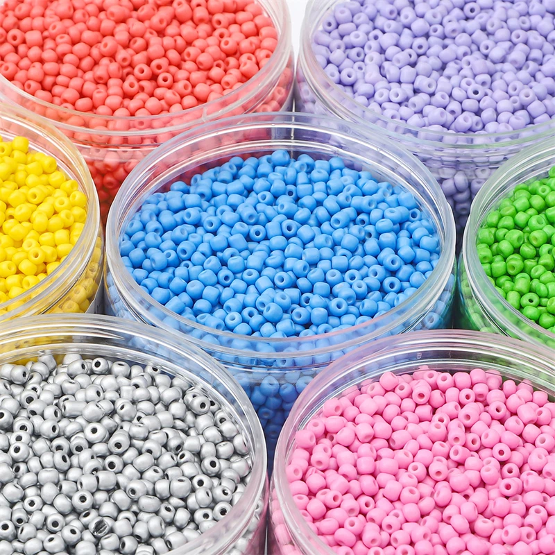 Bulk Bag Wholesale 42 Color Painted Czech Round Glass Seed Beads 2mm for DIY Bracelet Necklace Jewelry Making Accessories BBG067