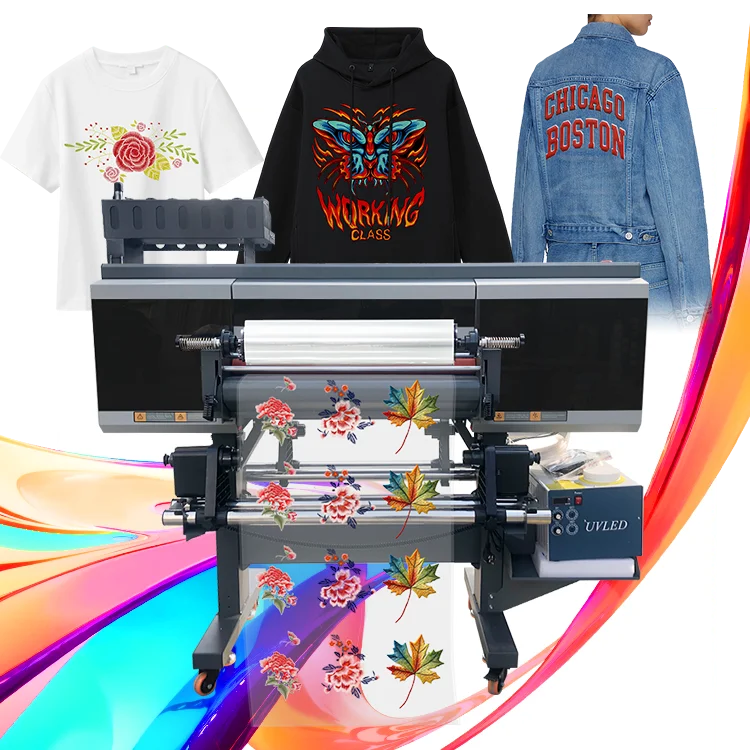 Goosam A1 60 cm AB Film Roll Printing Machine 3 4 Head Xp600 I3200 I1600 3D DTF Uv Textile Printer for Business