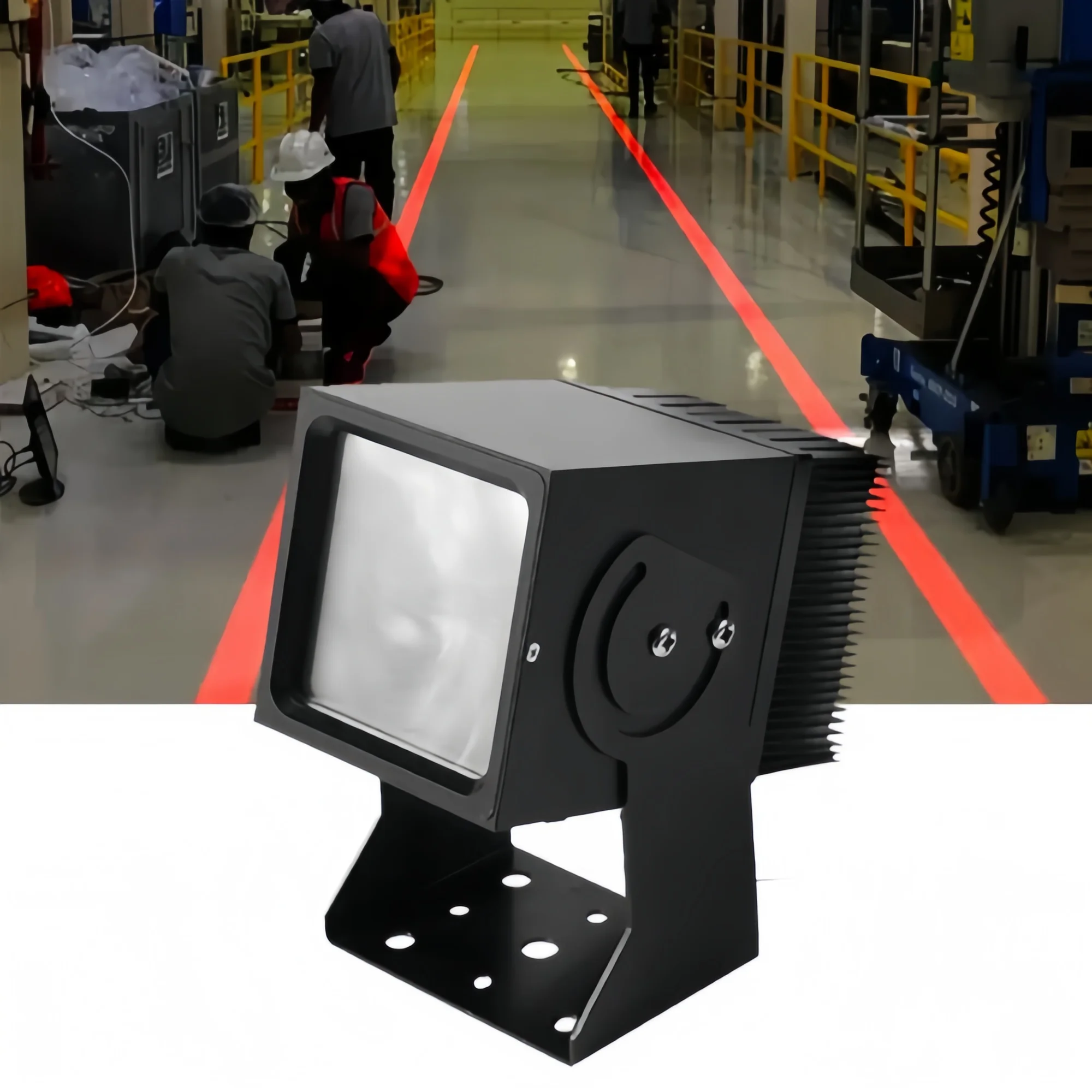 Anti Soaking IP67 Indicator Light Amber Green Red Blue LED Straight Line Beam Virtual Switch Projector For Pedestrian Walkway