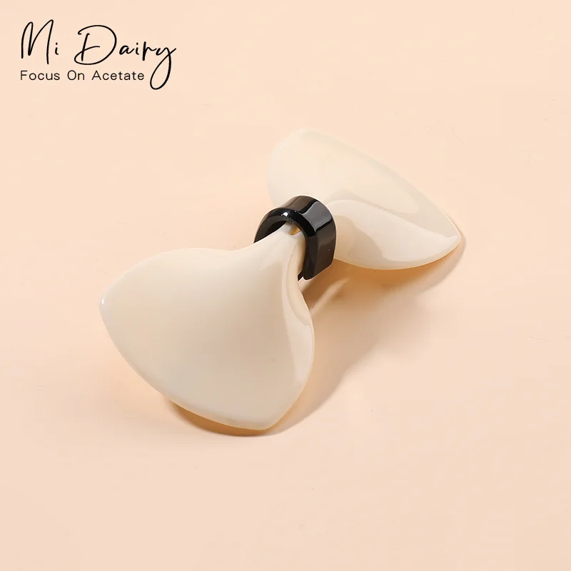 MiDairy  color bow shaped hair barrettes for women girls220413