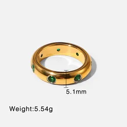 Fashion jewelry 18K Gold Stainless Steel Vintage Zircon Ring Forefinger Knuckle Ring