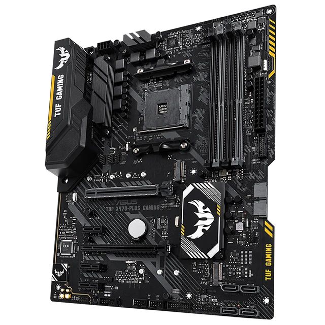 For ASUS TUF X470-PLUS GAMING with cpu amd X470 computer game motherboard atx support ddr4 Asus desktop mother board