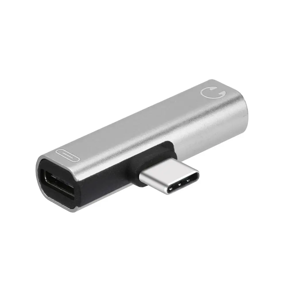  Адаптер 2 в 1 Type C 3 5 мм адаптер USB наушники аудио зарядный для Huawei