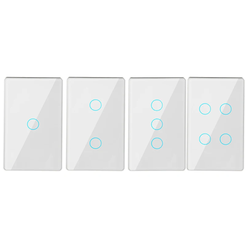 US glass light switch Digital Timer Sensor Voice Control alexa wifi light switch