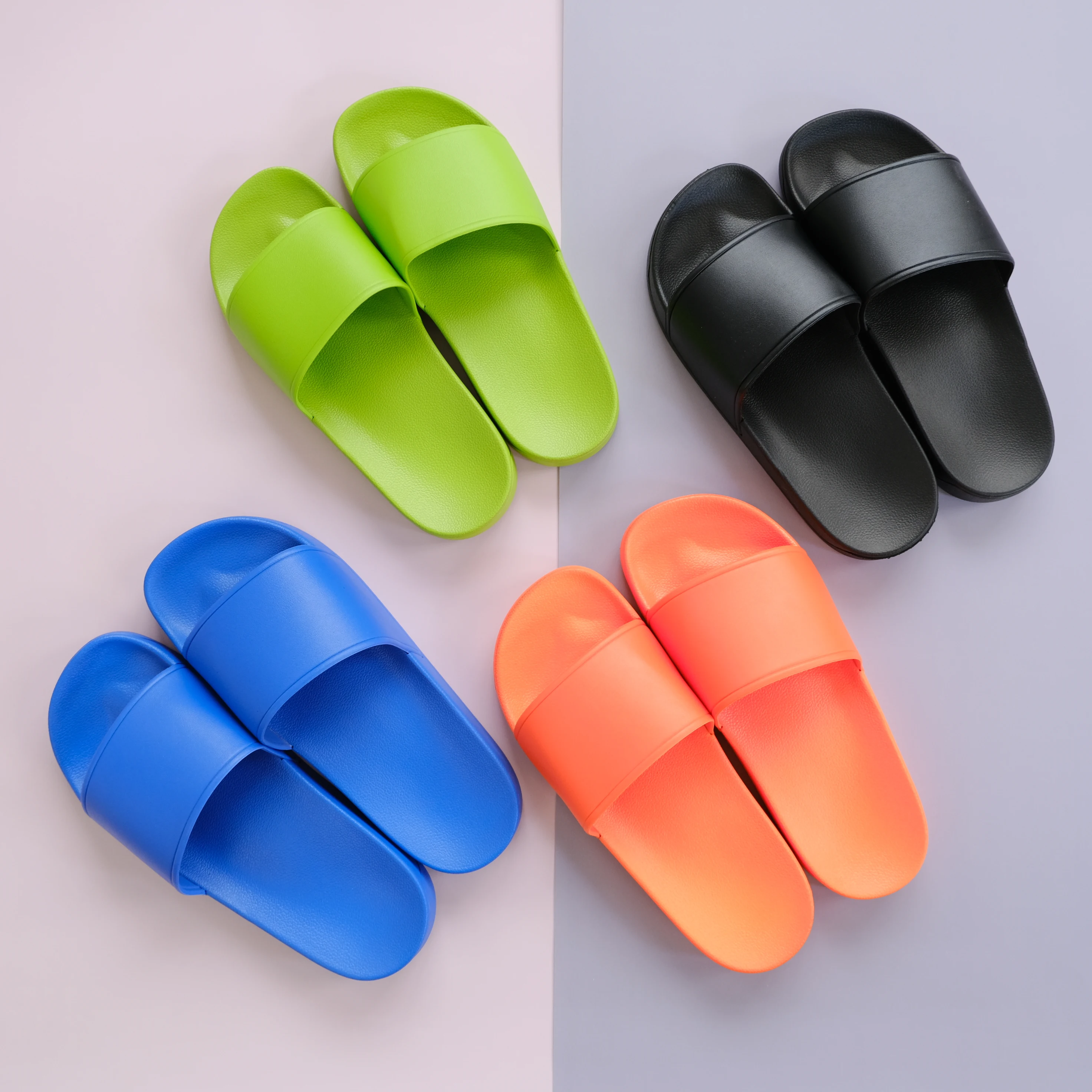 Wholesale Slippers EVA Sandals Flip Flops Custom Logo Slides Plastic PVC Slippers