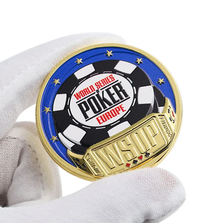 Metal custom print round colored poker chips fridge magnet