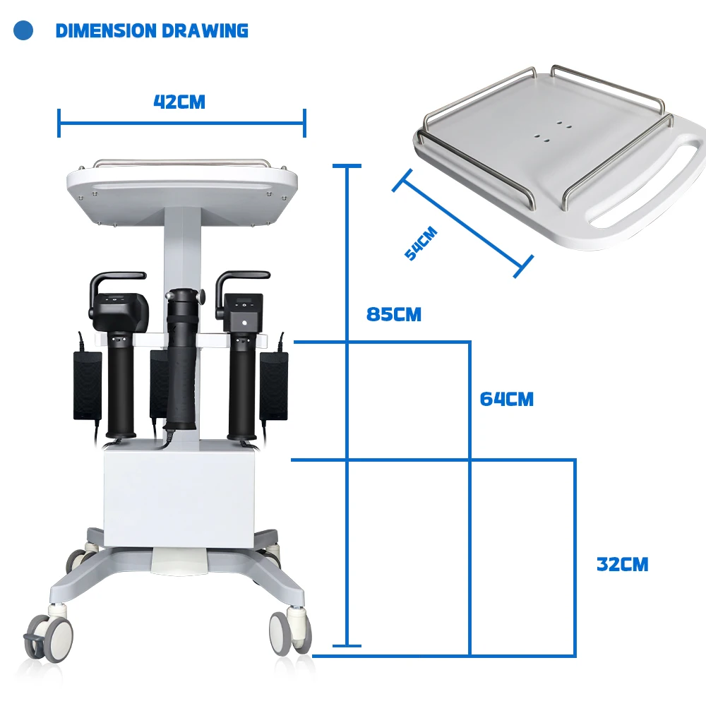 Medical Grade 3-IN-1 Rehabilitation Treatment Platform With Rechargeable Fascia Massager Gun
