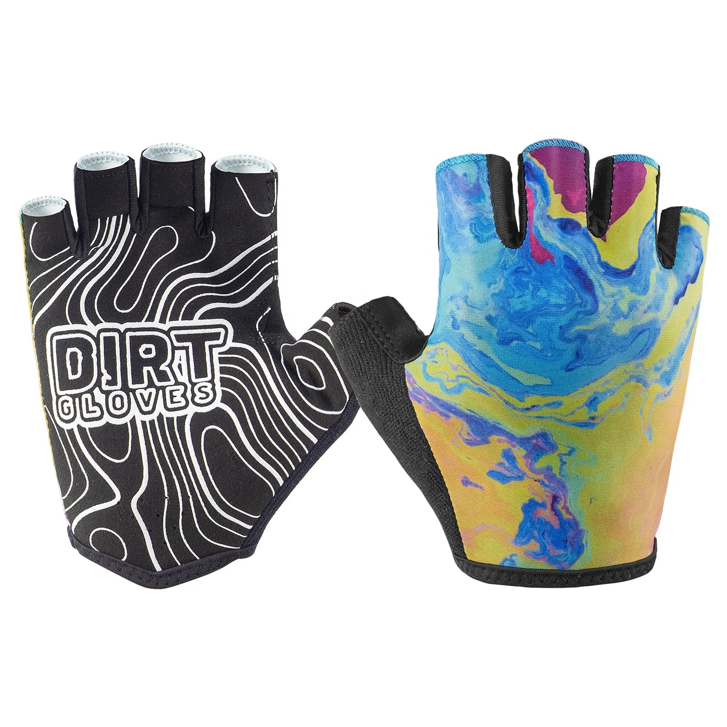 Breathable Motorcycle Bike Gloves Outdoor Half Finger Anti Slip Cycling Sports Gloves for Summer Fishing Glove