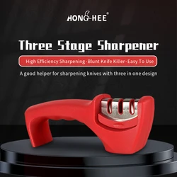 Wholesale Knife Sharpener Kitchen Knife Sharpener with 3 Stage Diamond Coated for Restore and Polish Blades Sharpening Knives