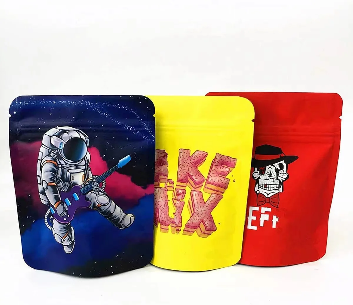 Candy Die Cut Bags Plastic 1 Pound Cookie Shape Small 3.5 Printed Stand Up Wrapper Packaging For Candies Soft Touch Mylar Bag