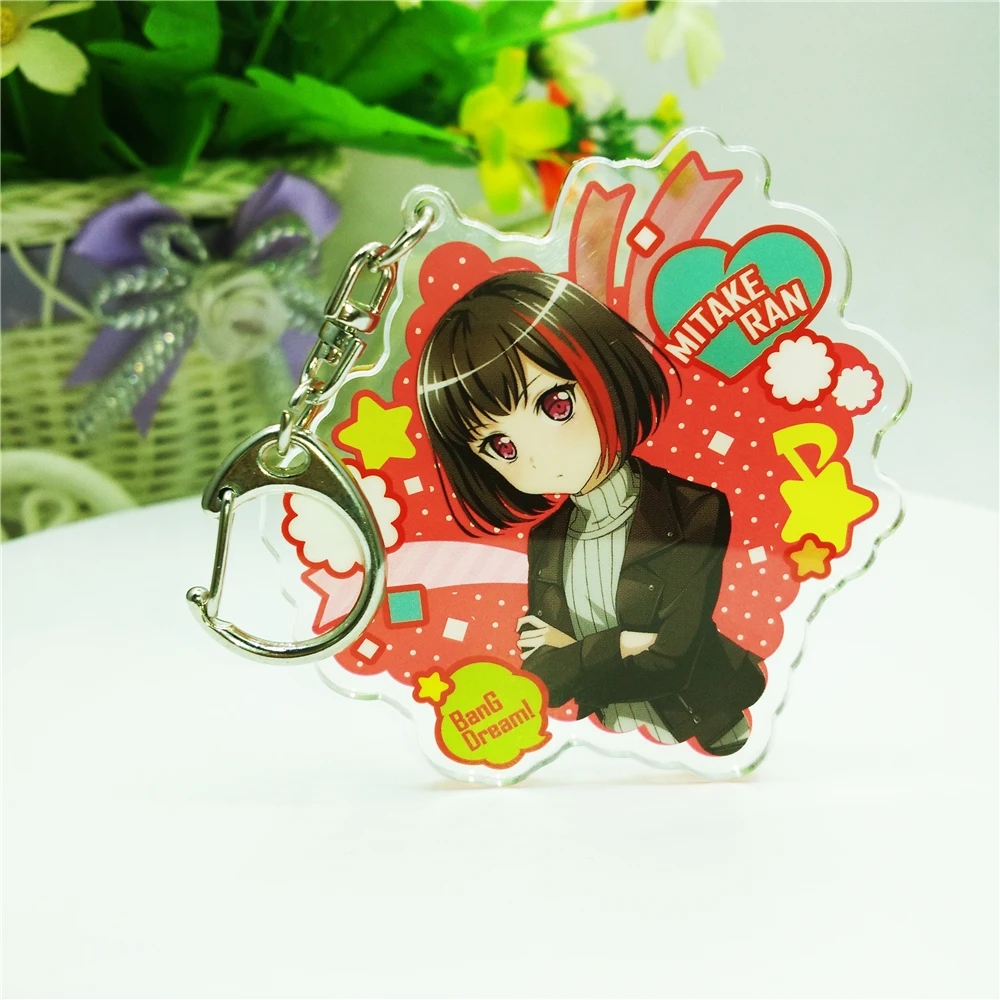 Eco-friendly Factory Customized Printed Personalized Cute Design Clear Anime Acrylic Keychain
