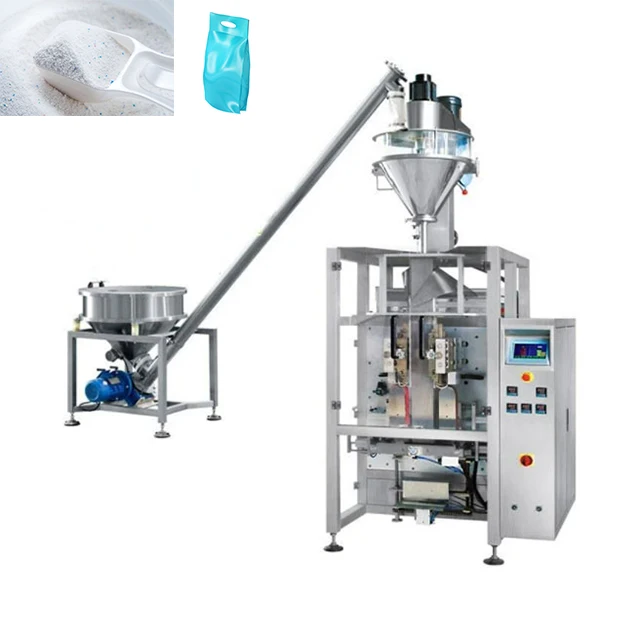 Automatic powder filling machine, large bag packaging of powder materials such as washing powder