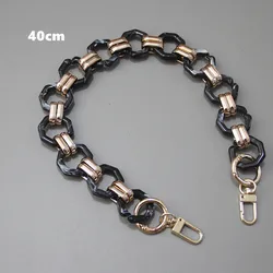 2022 Wholesale Vintage Colors Plastic Acrylic Purse Chains Strap DIY Phone Bag Chain Strap Handbag Straps Resin Chain For Bag