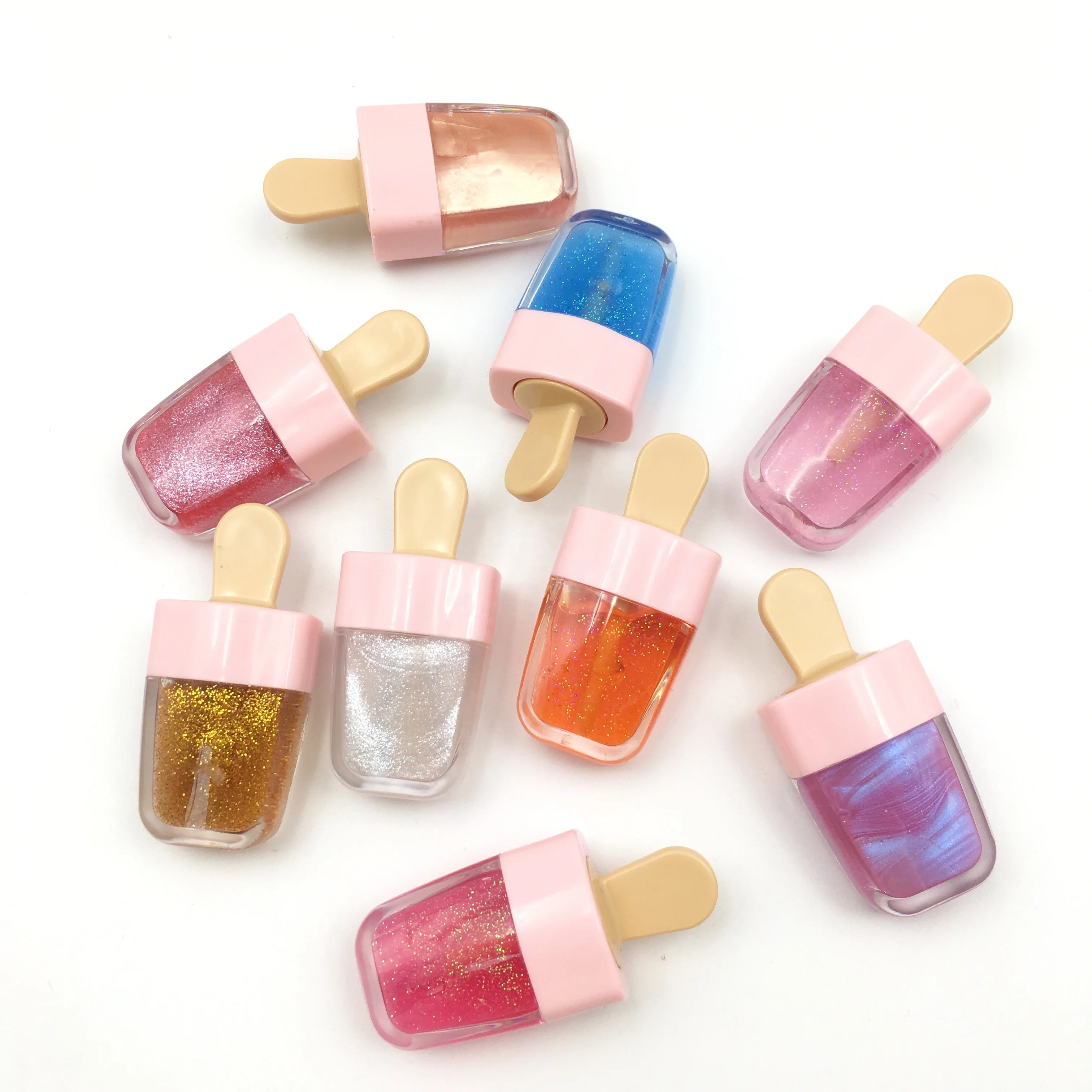 Charme Beauty lipgloss vendor newest style glitter colorful private logo lipgloss ice cream lipgloss