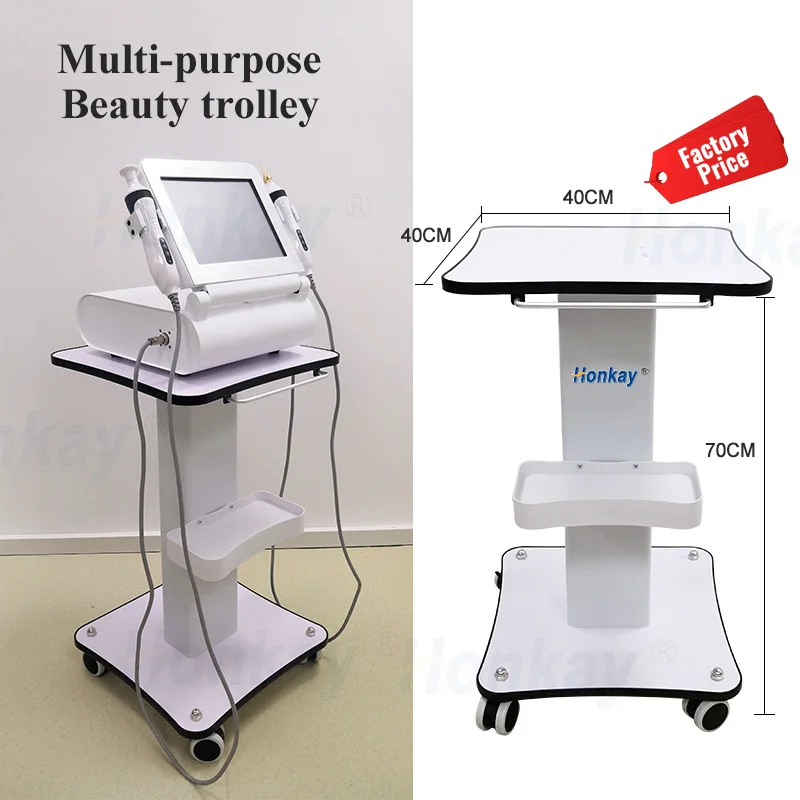 Oem Factory Office Building Glam Hairdressing Wooden Salon Trolley