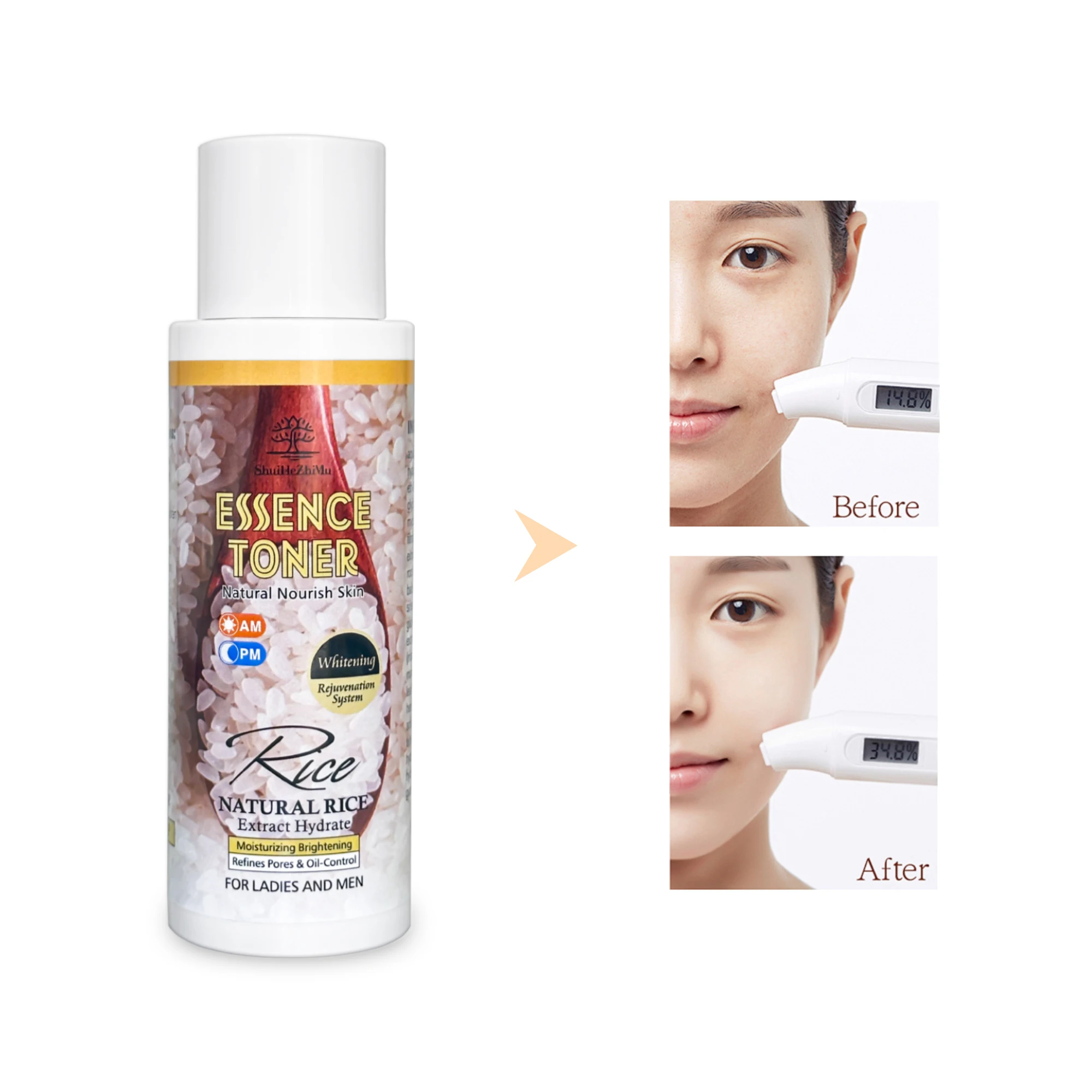 Skin Care Products Private Label Organic Natural Skin Care Set Rice Cream Extract Hydration Face Care Rice Serum