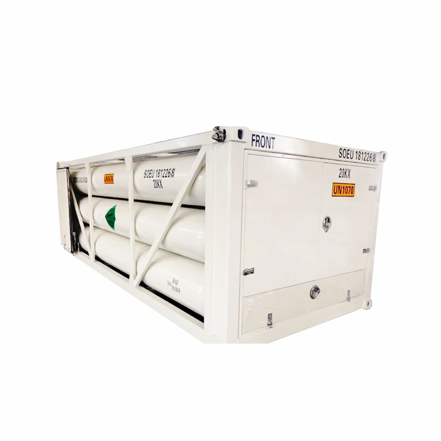 Customized  20ft 40ft Multi Tubes High pressure Gas  CNG Hydrogen Gas Tube Skid Container