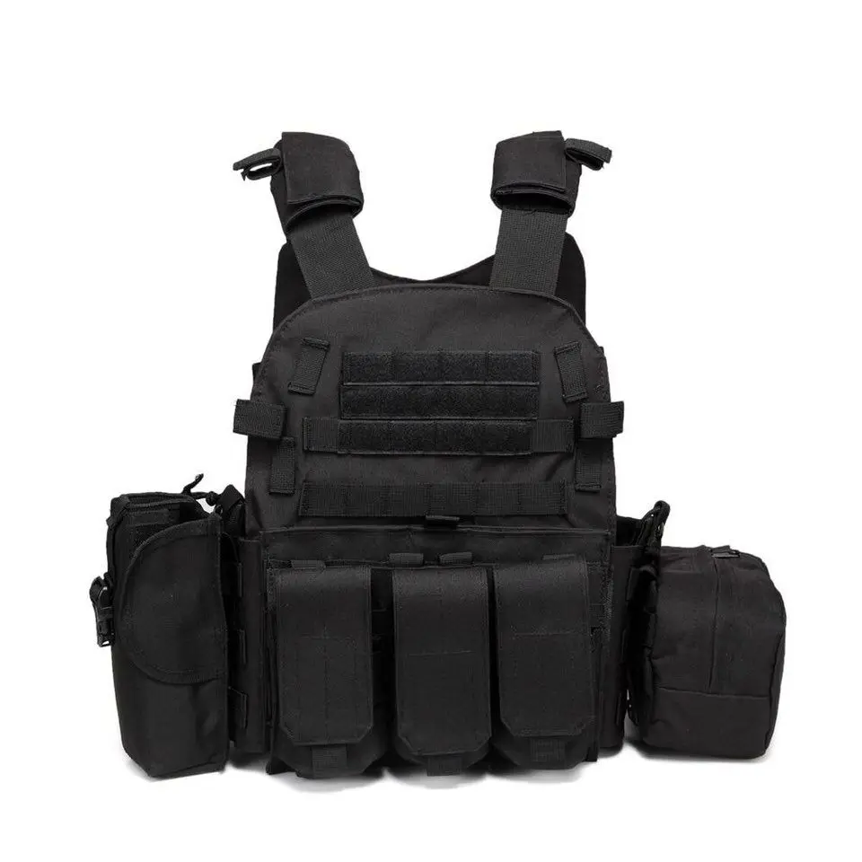 Jinfei Tactical Vest Molle 600D Nylon 6094 Hunting Plate Carrier Paintball CS Vest