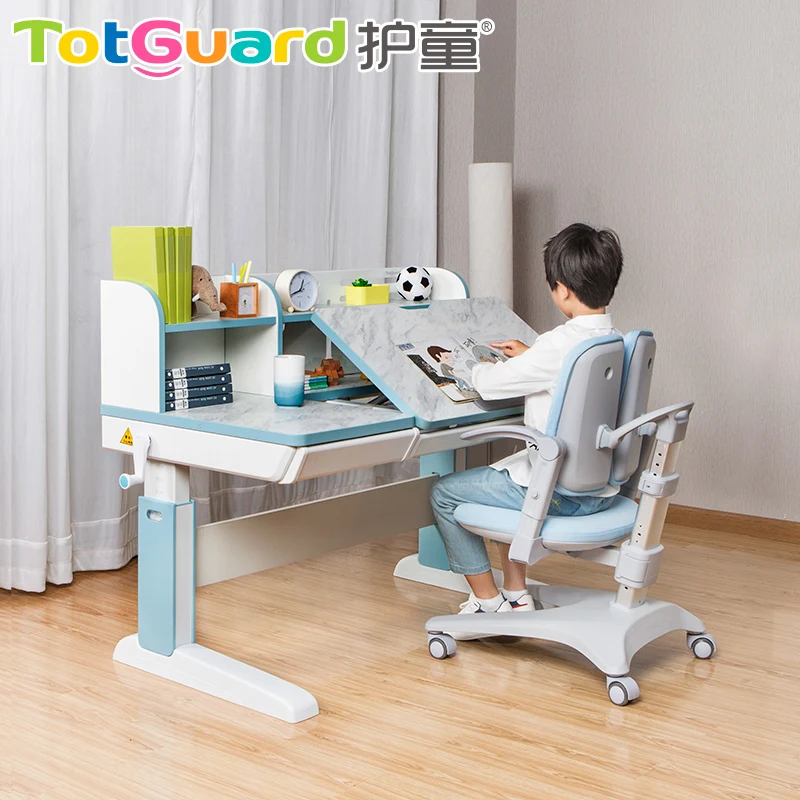 hot sale ergonomic MDF  study desk chair for children