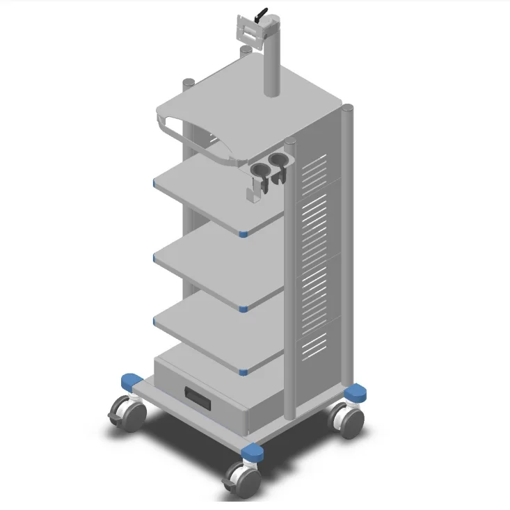 portable endoscope trolley  ultrasound equipment trolley vet endoscope trolley  endoscope tower