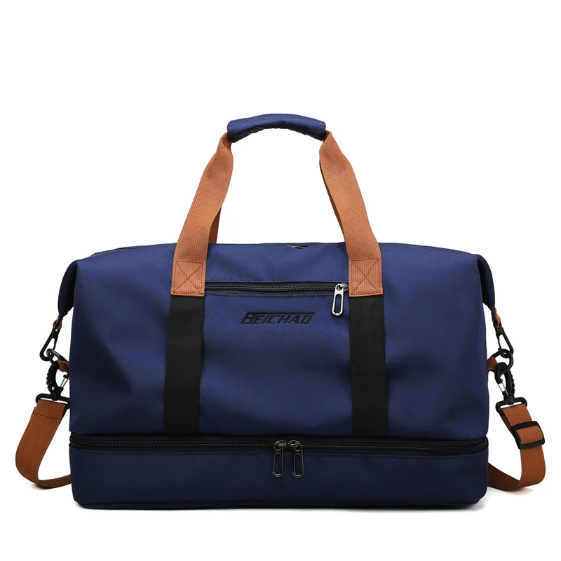 Wholesale high quality boys traveling bag with choe compartment big bags luggage travel bags