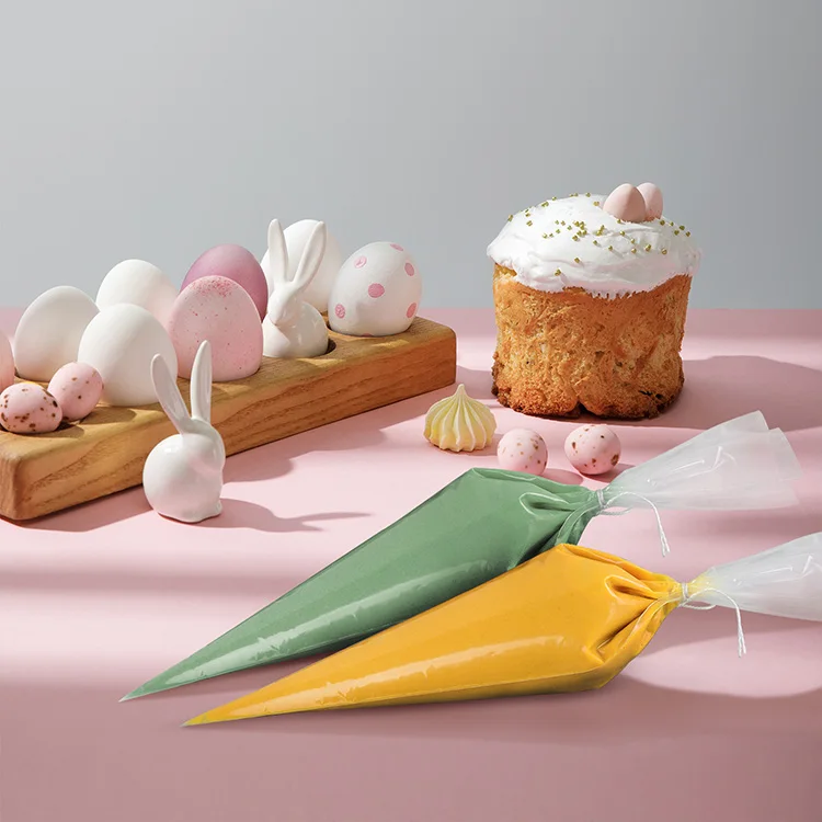 Bakery accessories equipment cake decoration plastic small mini clear disposable ldpe ice cream bag icing pastry bag piping bag