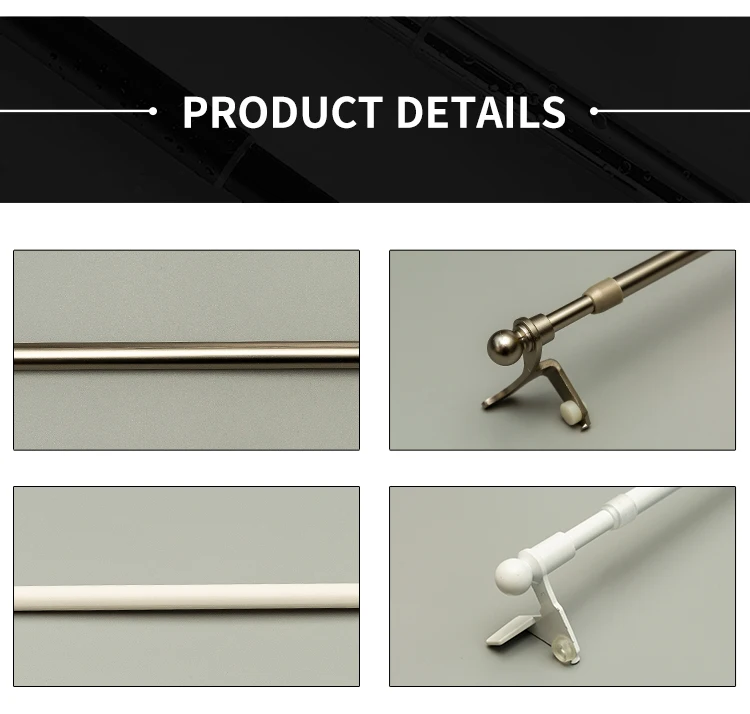 Wholesale Adjustable Curtain Pole,Classic Europe Style Curtain Cafe Rods,Living Room Cafe Curtain Rod