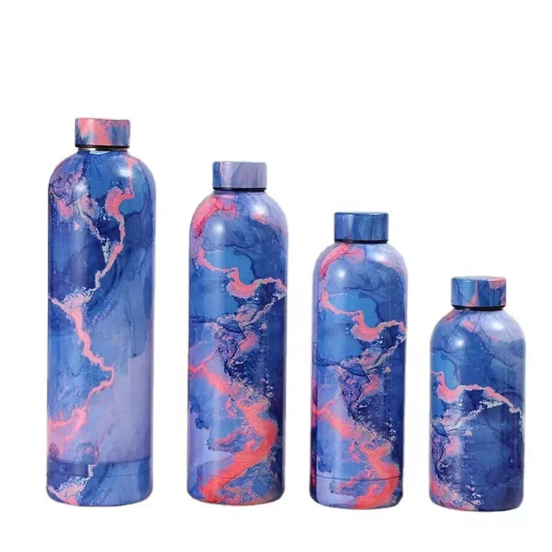 Custom Logo 500ml Drink Bottle Stainless Steel Double Wall Vacuum Flask Thermal Rubber Paint Matte GYM Sports Water Bottle