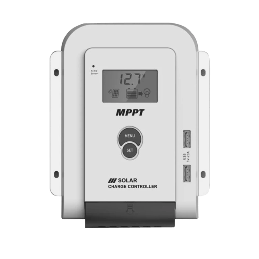 
MPPT Solar Charge Controller 12V 24V Auto 10A 20A 30A 40A 50A 60A Solar PV Charger Regulator With LCD USB 