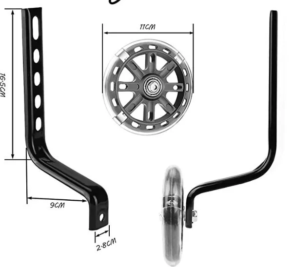 Adjustable Cycling 12-20inch Universal Kids Bicycle Balance Training Wheels Bikes Side Wheels