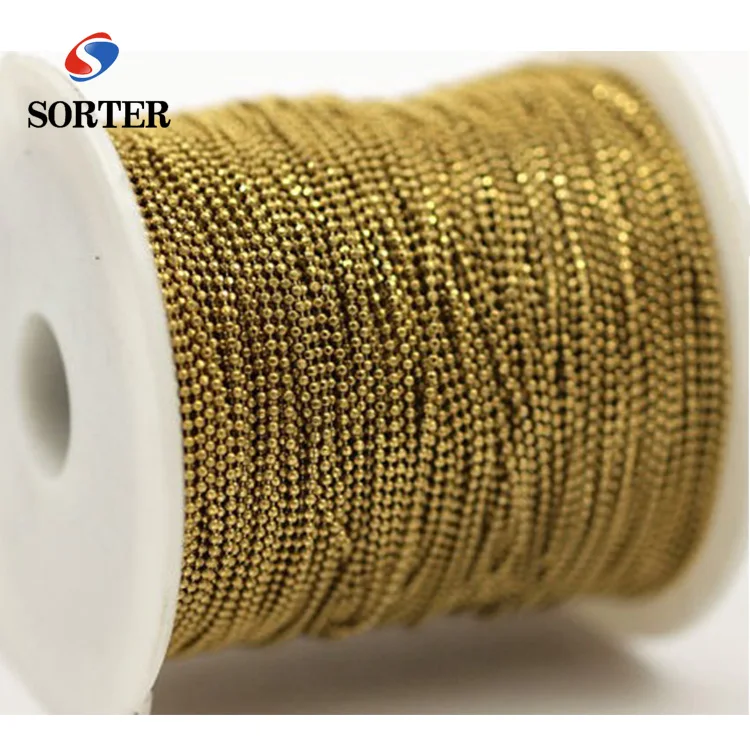 
metal ball beaded chain curtain or ball bead chain in loop 